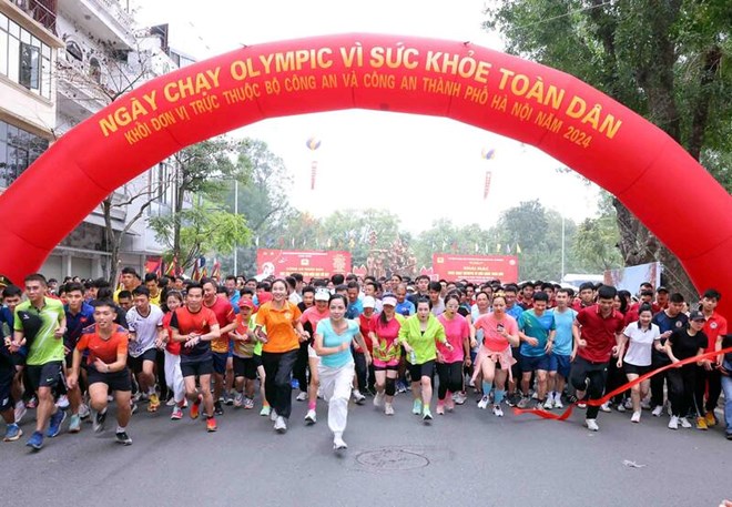 Bộ Công an tổ chức Ngày chạy Olympic vì sức khỏe toàn dân