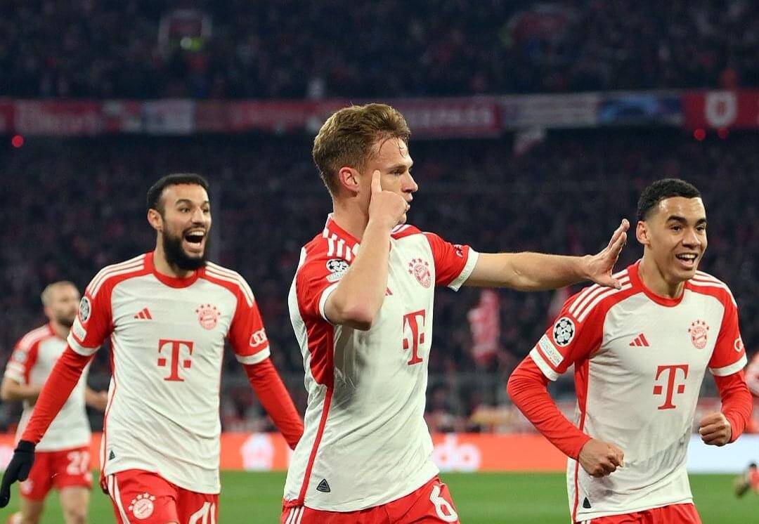 Kimmich ghi bàn thắng quyết định ở trận lượt về cho Bayern.  Ảnh: FCB