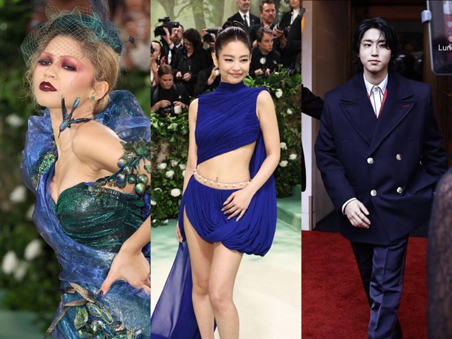 Met Gala 2024: Zendaya tiếp tục tỏa sáng, Jennie Blackpink, Stray Kids mặc lạc quẻ