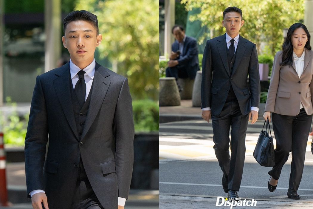 Trang thái tinh thần của Yoo Ah In khá tốt trong phiên tòa ngày 14.5. Ảnh: Naver