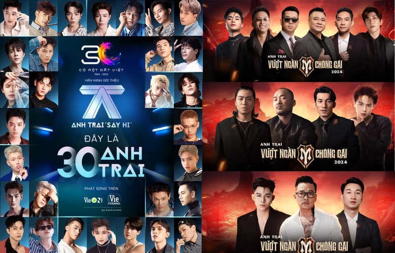 Cả “Anh trai say hi” và “Anh trai vượt ngàn chông gai” đều vướng tranh cãi kết quả. Ảnh: Nhà sản xuất