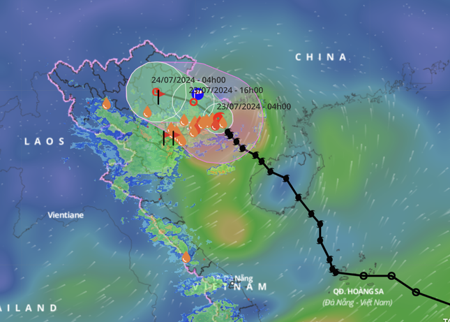 Bão đổ bộ đất liền, vùng ảnh hưởng rất rộng- Ảnh 1.