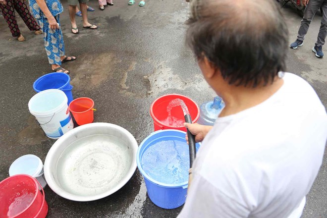 Lịch cắt nước đêm nay, ngày mai 14.8 ở Hà Nội