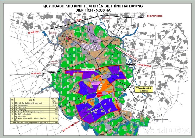 Hải Dương: Lập khu kinh tế chuyên biệt 5.300ha gần cao tốc Hà Nội – Hải Phòng, sẽ có khu công nghiệp, thương mại dịch vụ, đô thị...- Ảnh 1.