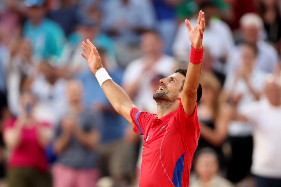 Djokovic giành huy chương vàng Olympic và cũng đang là đương kim vô địch US Open. Ảnh: Olympic 2024