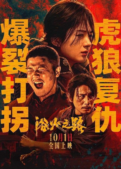 Poster phim điện ảnh “Dục chi hỏa lộ” của Triệu Lệ Dĩnh. Ảnh: NSX