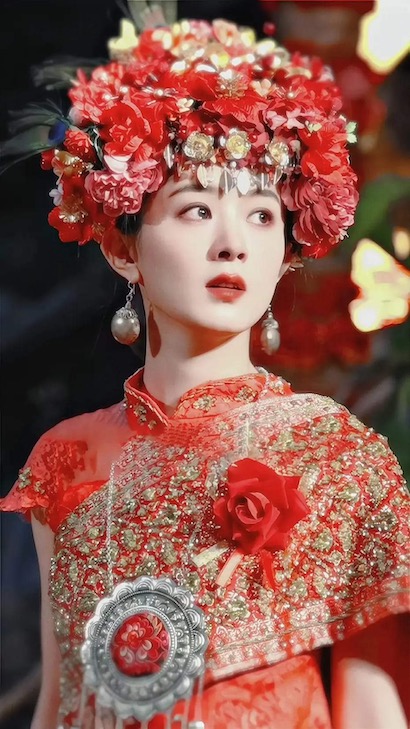 Triệu Lệ Dĩnh tạo xu hướng “tân nương cài hoa