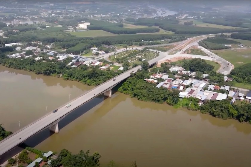 Dự án đường Vành đai 4 TP. HCM đoạn cầu Thủ Biên – sông Sài Gòn qua xã Bình Mỹ, huyện Bắc Tân Uyên, tỉnh Bình Dương.