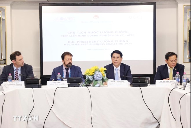 Chủ tịch nước tiếp Liên minh Doanh nghiệp Mỹ - APEC