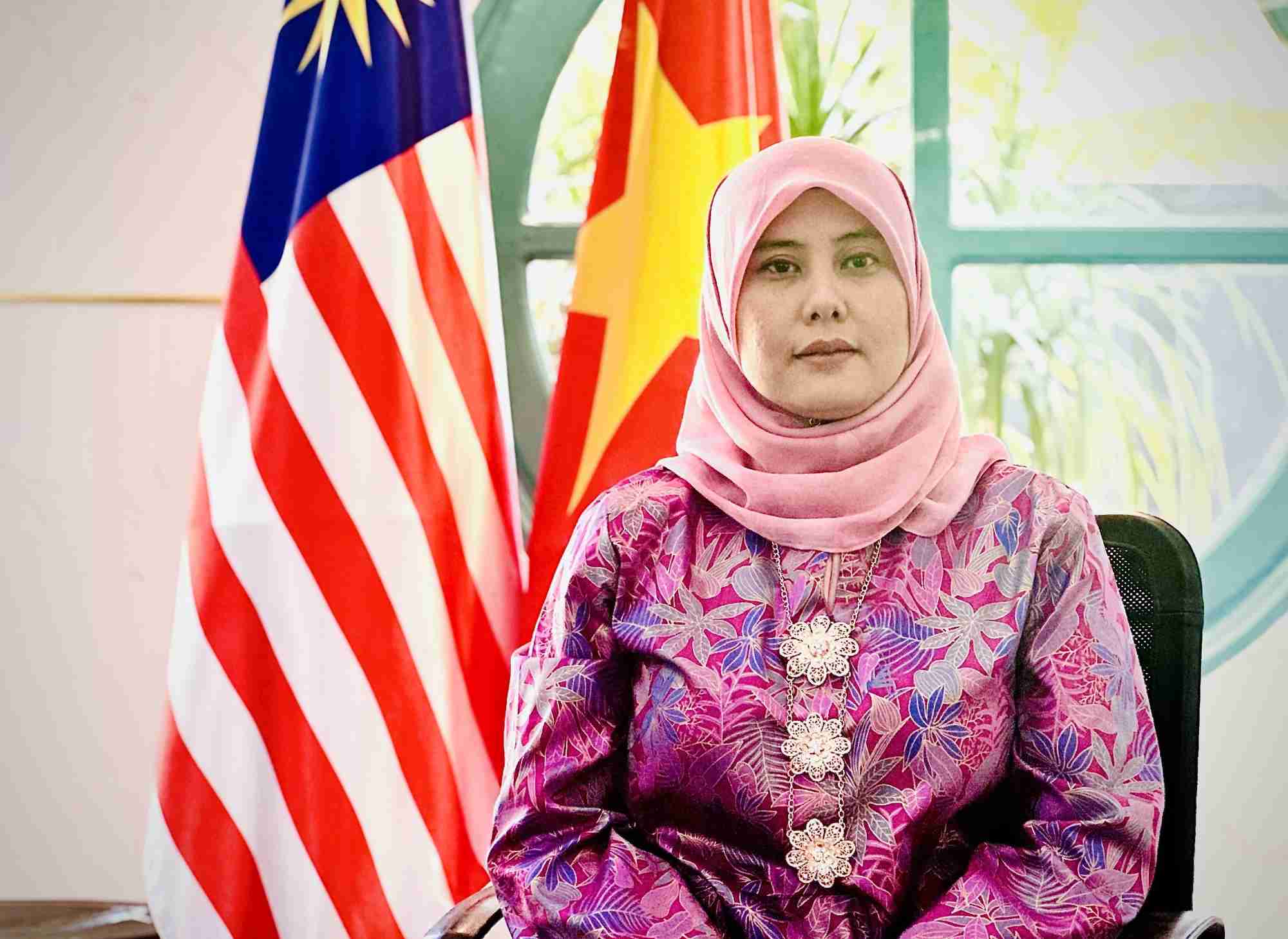 Phó Đại sứ Malaysia tại Hà Nội Cik Aida Safura Niza Othman. Ảnh: TTXVN