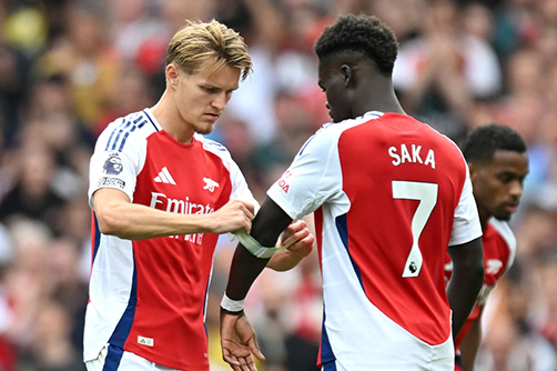 Sự sáng tạo của Arsenal đang phụ thuộc quá nhiều vào bộ đôi Odegaard và Saka. Ảnh: Arsenal FC