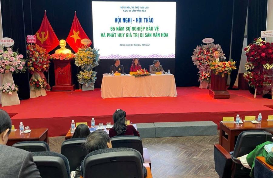 Hội thảo '65 năm bảo vệ và phát huy giá trị di sản văn hóa' diễn ra vào ngày 14/12 tại Hoàng thành Thăng Long. ban-sac-van-hoa-trong-ky-nguyen-moi-1.jpg