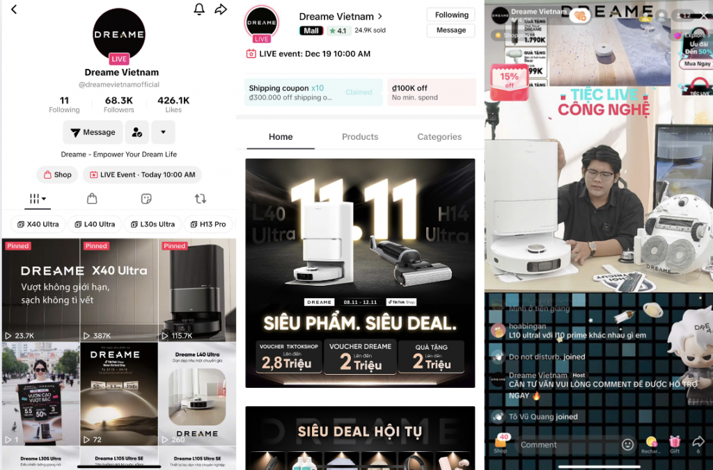 Thành công của Dreame đến từ chiến lược nội dung đa dạng, cộng hưởng với phát triển danh mục sản phẩm và thúc đẩy tăng trưởng hiệu quả