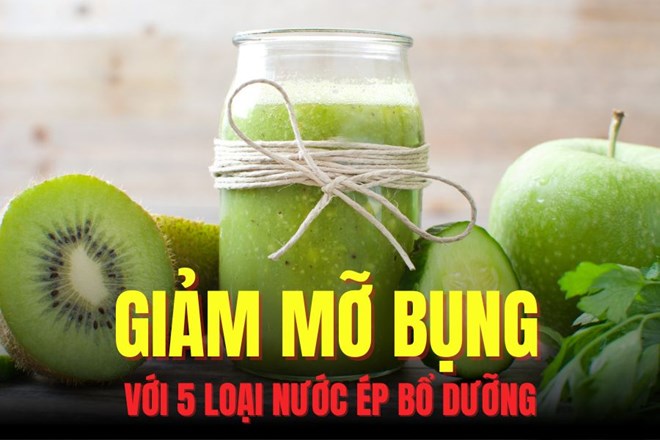 Giảm mỡ bụng với 5 loại nước ép bổ dưỡng