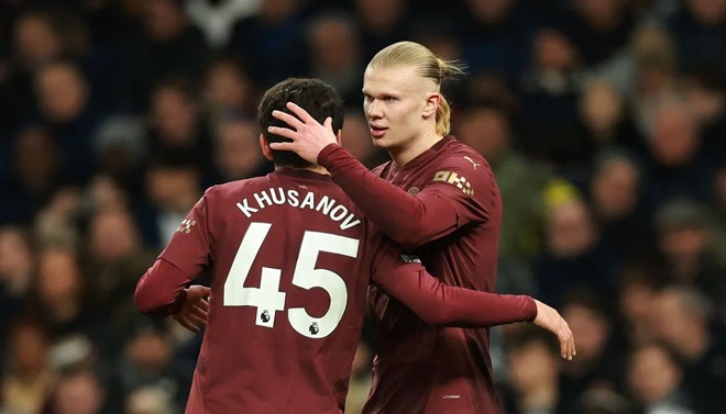 Haaland tỏa sáng giúp Man City đánh bại Tottenham