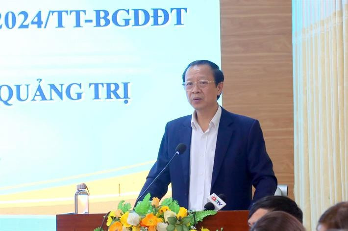 Thứ trưởng Phạm Ngọc Thưởng phát biểu tại buổi làm việc với Sở GD&ĐT Quảng Trị. tt-pham-ngoc-thuong.jpg