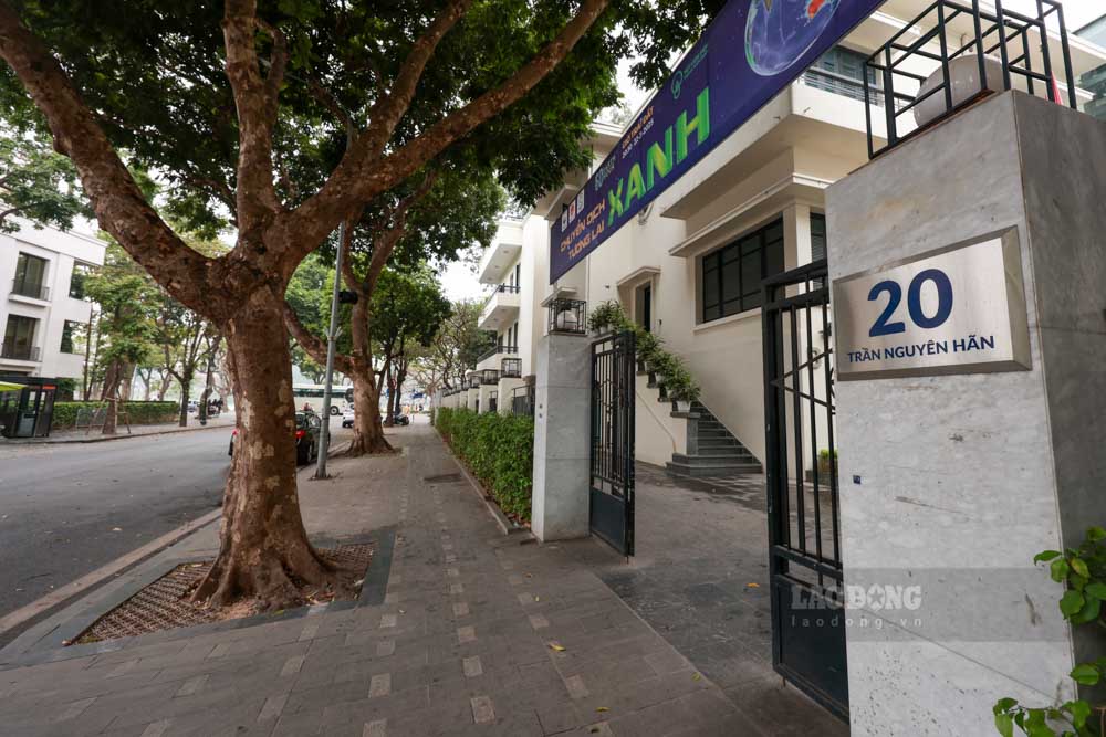 Căn hầm nằm trong tòa nhà 20 Trần Nguyên Hãn. Ảnh: Hải Nguyễn