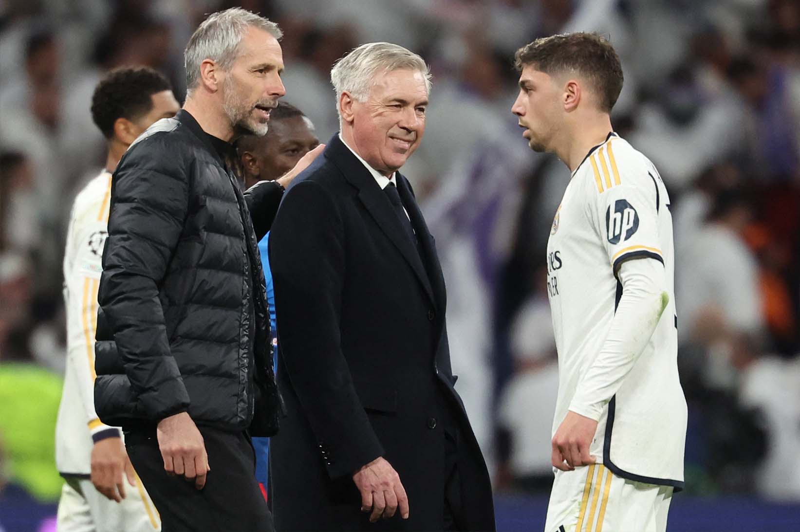 Real Madrid lại có một lần nữa vượt khó bằng siêu phẩm của Fede Valverde. Ảnh: AFP