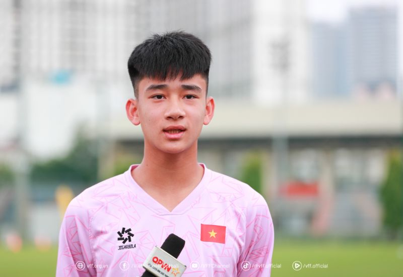Tiền đạo Nguyễn Văn Dương của tuyển U16 Việt Nam. Ảnh: VFF