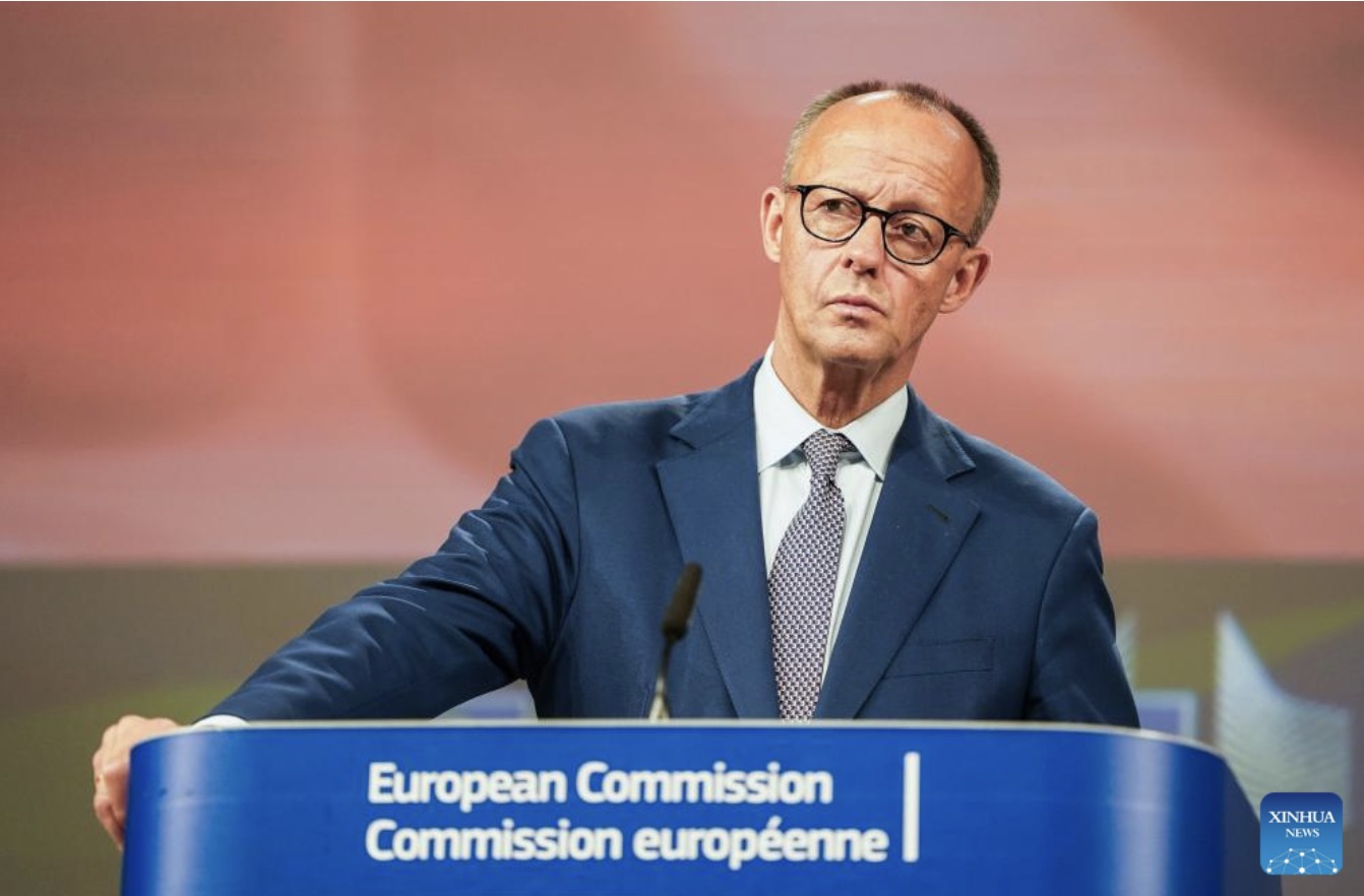 Thủ tướng Đức Friedrich Merz lưu ý, đường ống Nord Stream 2 vẫn chưa được chứng nhận vận hành. Ảnh: Xinhua