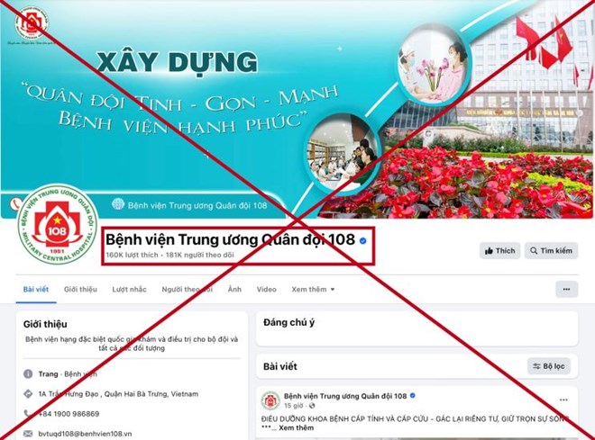 Nhiều bệnh viện bị mạo danh để trục lợi trên mạng