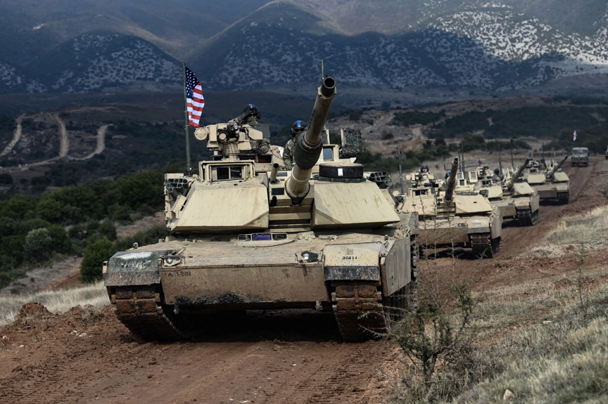 Xe tăng Abrams M1 của Mỹ. Ảnh: AFP