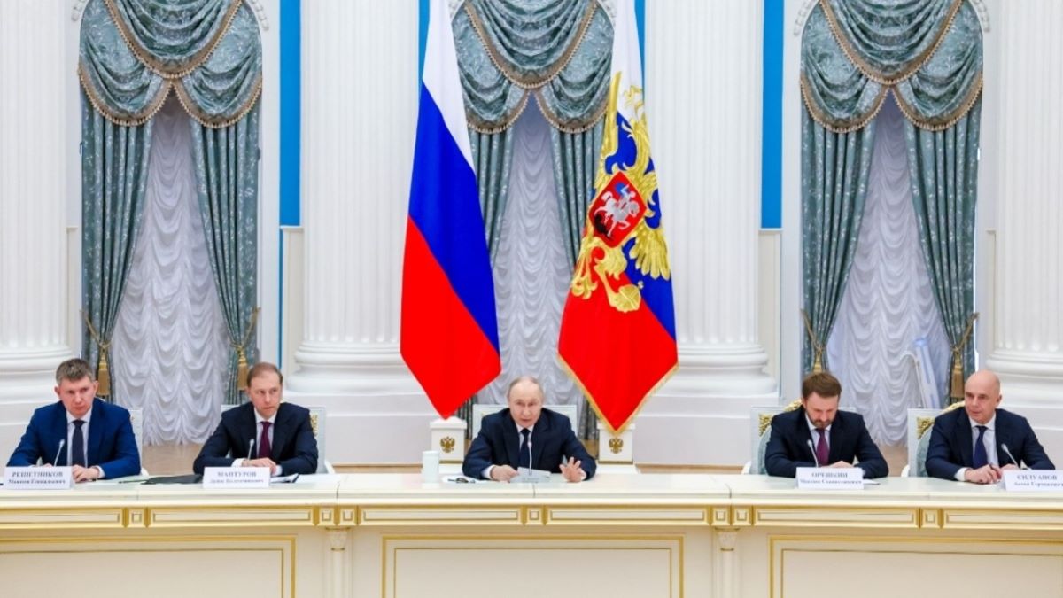 Tổng thống Putin gặp mặt giới doanh nghiệp tại Điện Kremlin. Ảnh: Sputnik