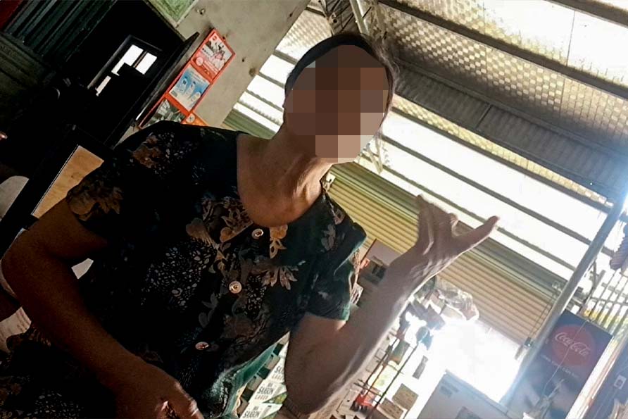 Bệnh nhân đang điều trị tại Phúc Lâm Bảo Đường tiết lộ nhiều thông tin cho phóng viên báo Lao Động. Ảnh: NHÓM PV