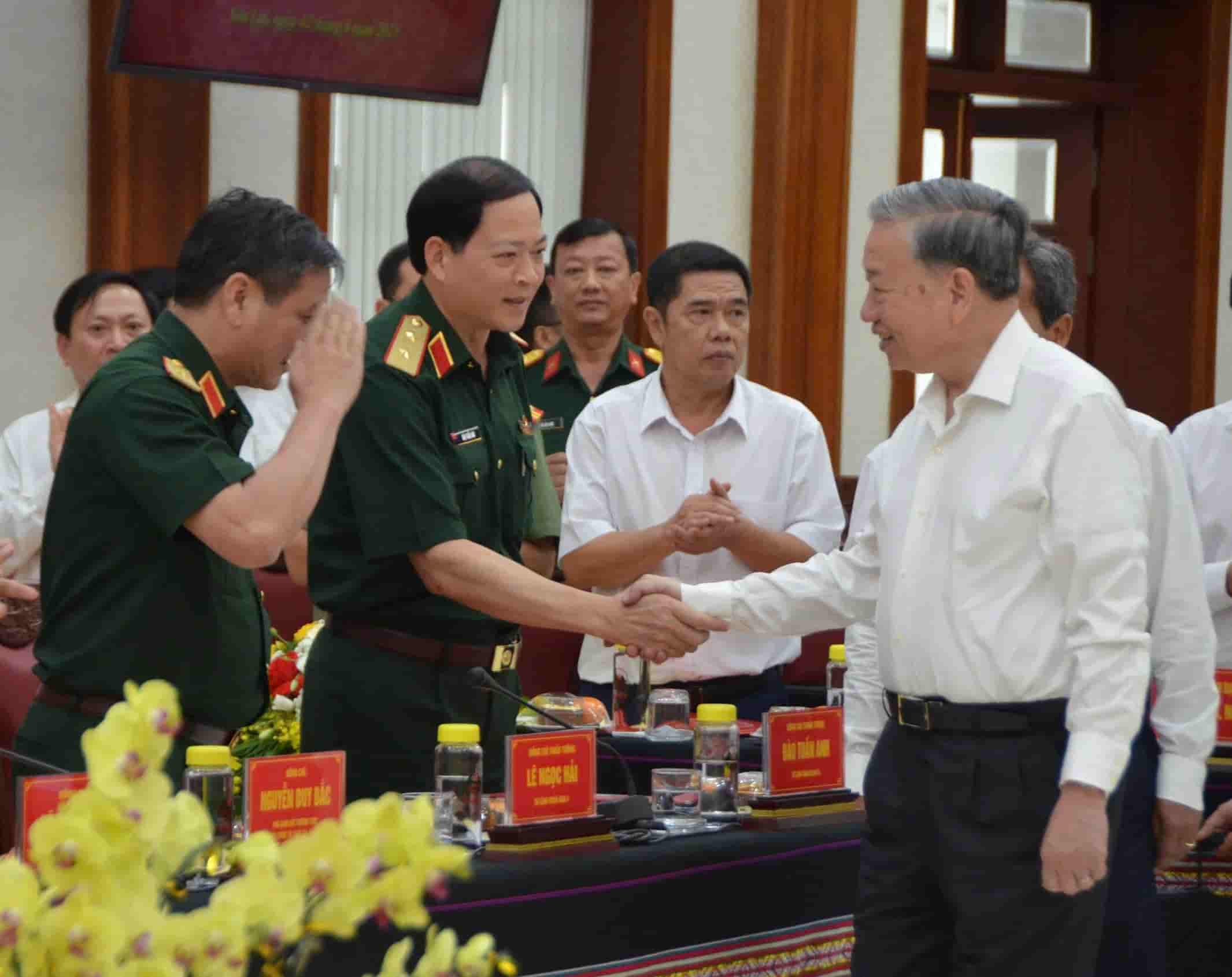Tổng Bí thư Tô Lâm và các đại biểu. Ảnh: Thanh Tuấn