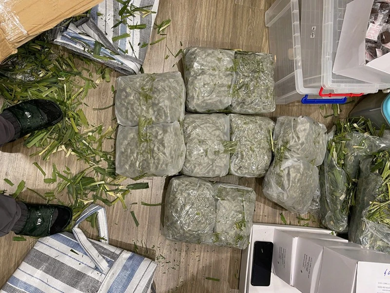 Tang vật thu giữ được trong chuyên án. Ảnh: Công an tỉnh Tuyên Quang