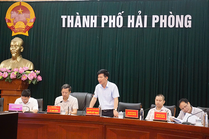Đại diện Vụ 1, Thanh tra Chính phủ tại buổi làm việc. Ảnh: Minh Hùng