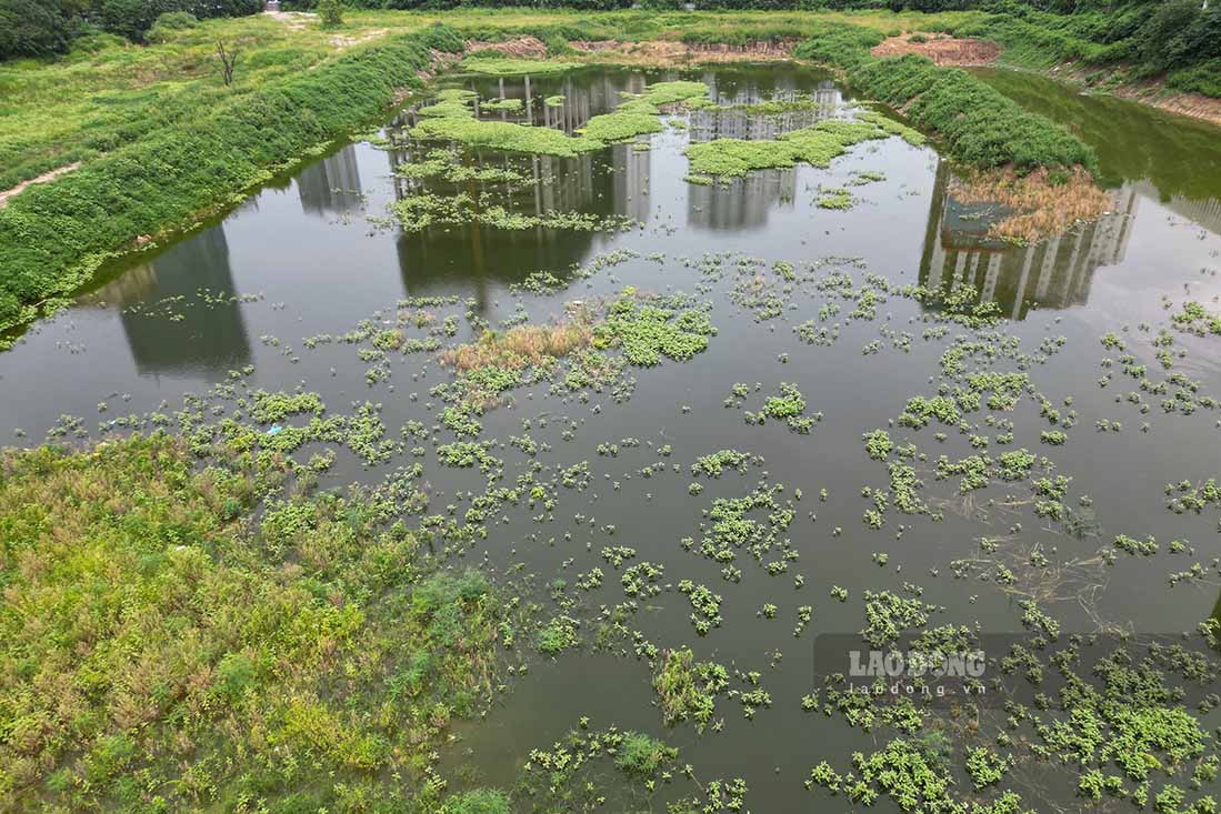 Dự án Công viên nghìn tỉ ở Tây Nam Hà Nội nhìn từ trên cao. Ảnh: Đinh Thiện