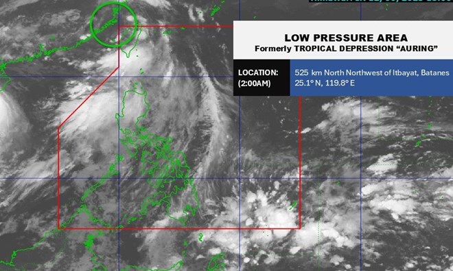 Biến động thần tốc của bão Auring ngay sau bão số 1 Wutip