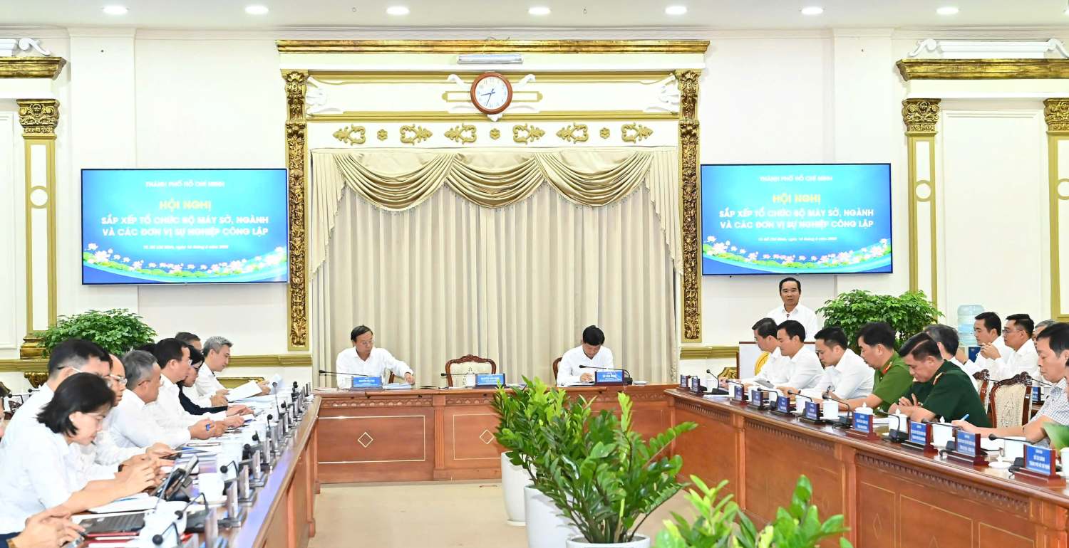 TPHCM, Bình Dương và Bà Rịa - Vũng Tàu họp bàn phương án sắp xếp tổ chức bộ máy.  Ảnh: Việt Dũng