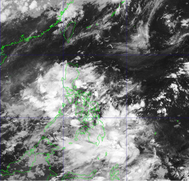 Ảnh vệ tinh thời tiết xung quanh Philippines hồi 6h30 ngày 23.6.2025. Ảnh: PAGASA