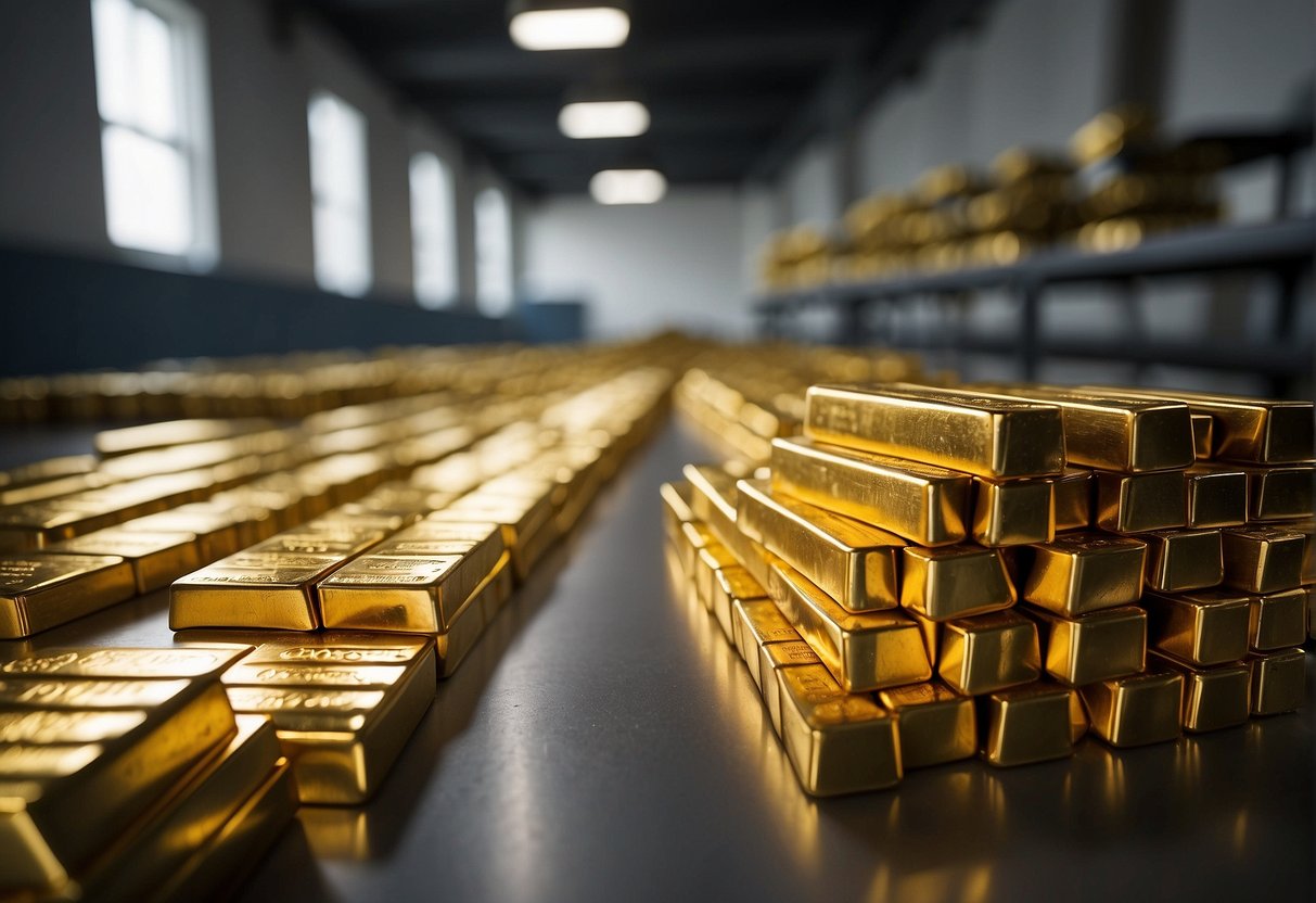Kho vàng tại Fort Knox, Mỹ. Ảnh: Trung tâm Dự trữ vàng bạc Mỹ