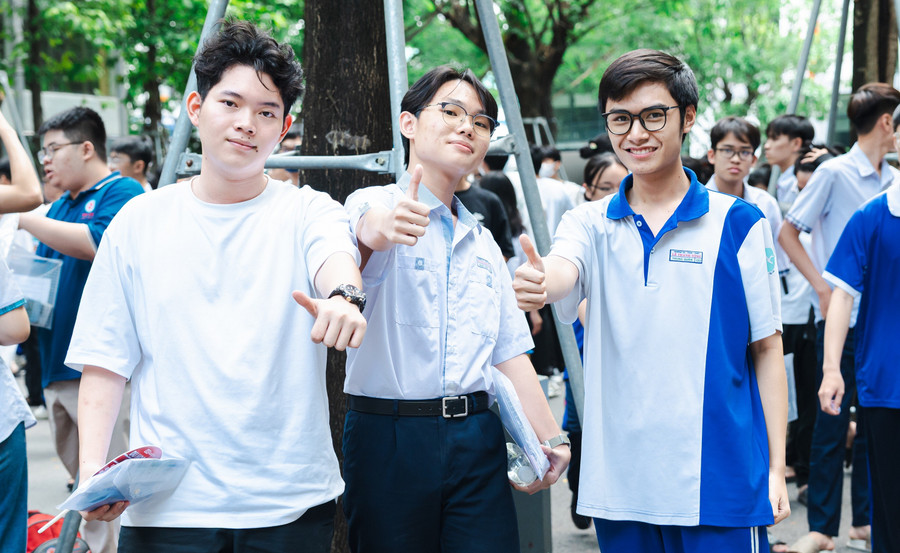 Học sinh tham dự kỳ thi đánh giá năng lực do Đại học Quốc gia TP Hồ Chí Minh tổ chức. Ảnh: L.N