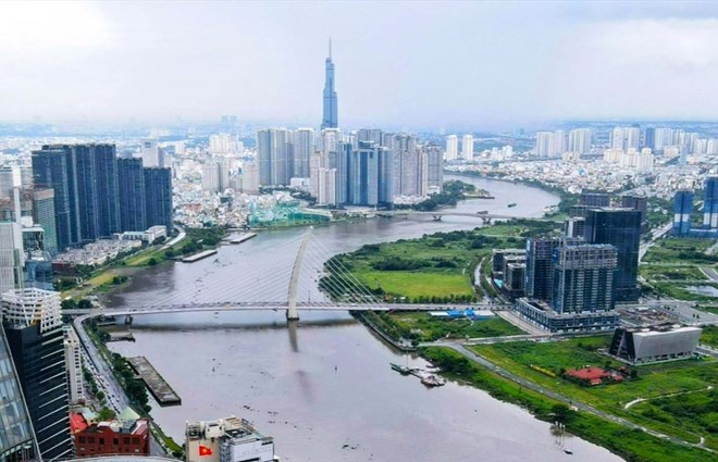 TPHCM làm trước đoạn đường ven sông Sài Gòn từ cầu Ba Son đến cầu Sài Gòn. Ảnh: Anh Tú