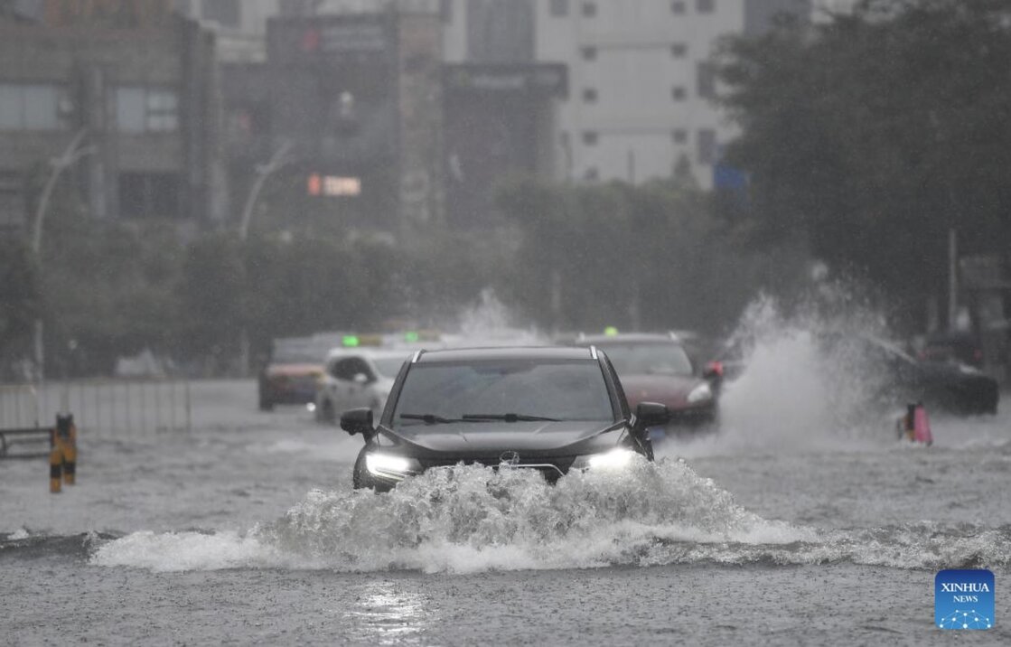 Bão Wipha đổ bộ Trung Quốc vào khoảng 17h50 chiều 20.7. Ảnh: Xinhua