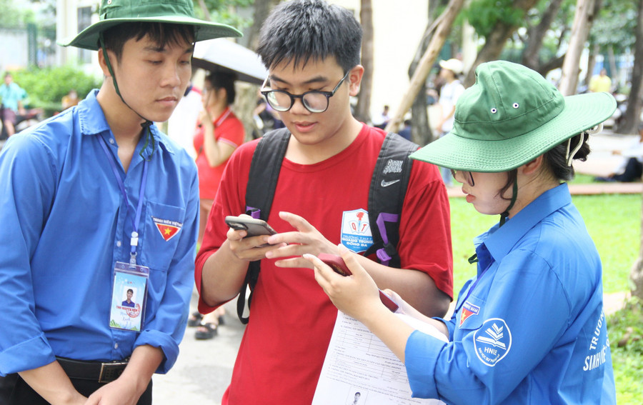 Thí sinh dự thi đánh giá năng lực năm 2025 do Trường Đại học Sư phạm Hà Nội tổ chức.