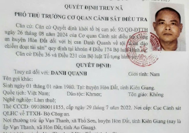Truy nã đối tượng lừa đảo hơn 5,7 tỉ đồng tiền cọc lúa của người dân
