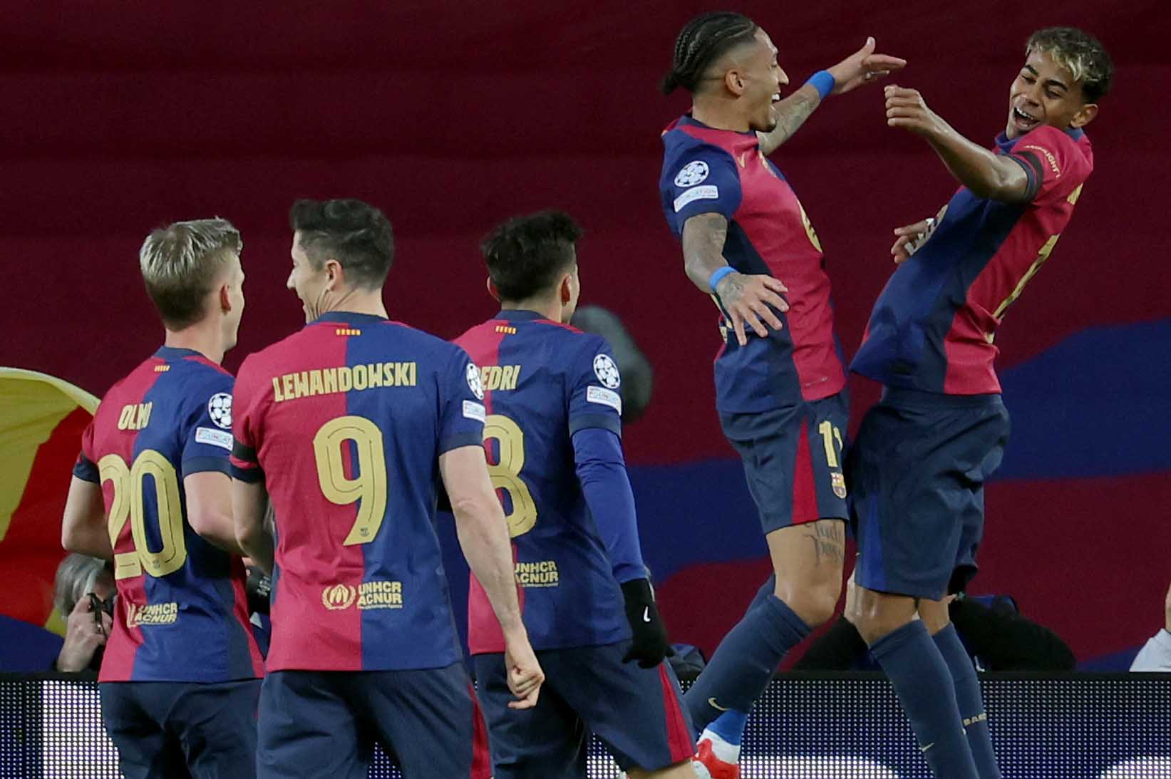 Barcelona đang là đội bóng mạnh hàng đầu thế giới. Ảnh: AFP