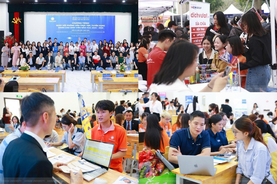 Sinh viên Trường Đại học Đại Nam được doanh nghiệp tuyển dụng ngay trên giảng đường. 196.jpg