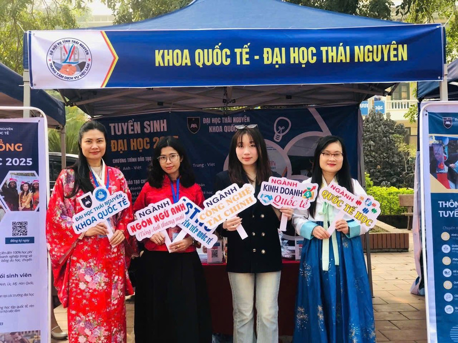 Năm 2025 Khoa Quốc tế (ĐH Thái Nguyên) tuyển sinh 8 ngành đào tạo.