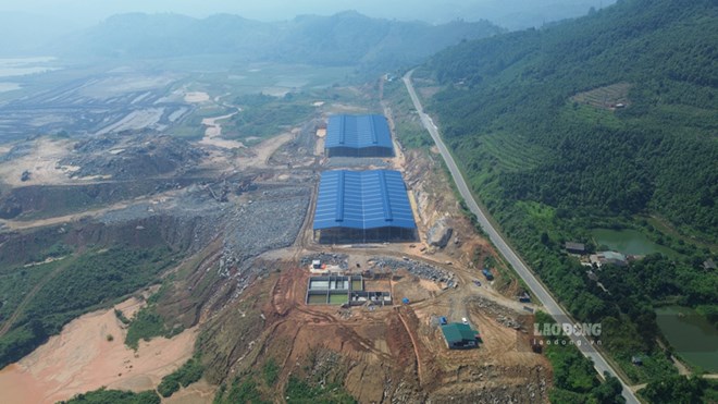 Trên công trường xây dựng nhà máy xử lý chất thải 454 tỉ đồng ở Lào Cai