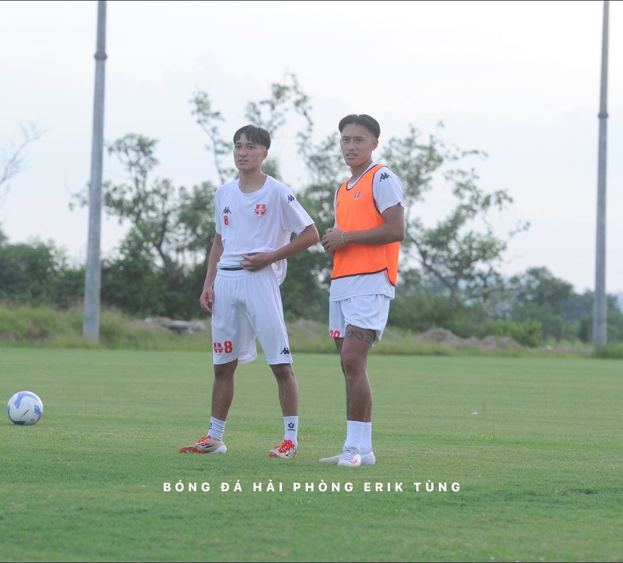 Thomas Mai Veeren thử việc tại CLB Hải Phòng. Ảnh: Bóng đá Hải Phòng Erik Tùng.