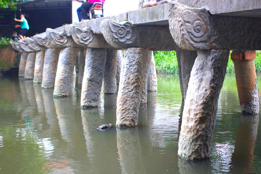 Chống đỡ cho dầm cầu là những hàng trụ đá. cau-da-co-doc-nhat-vo-nhi-o-bac-bo-2.jpg