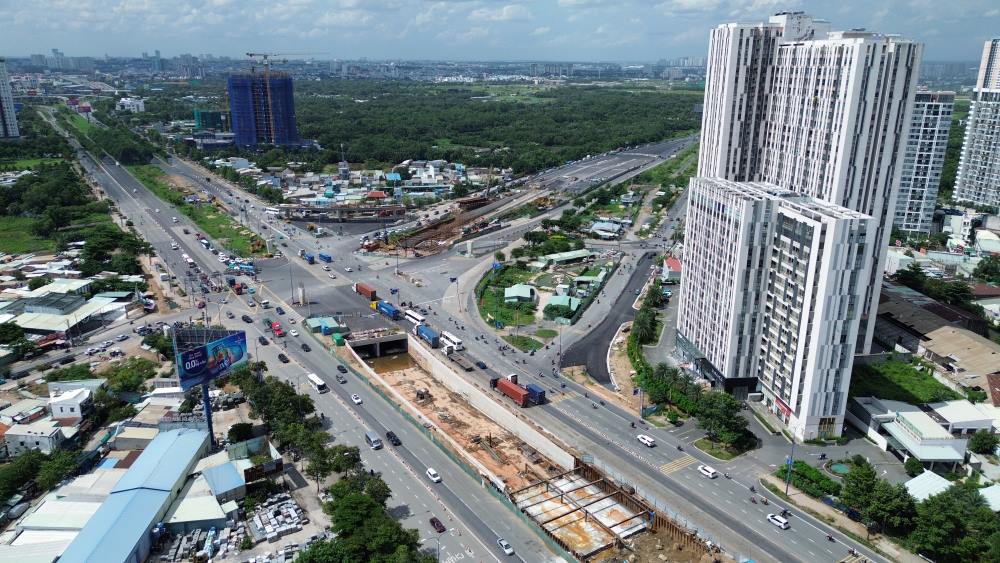 Toàn cảnh nút giao An Phú. Ảnh: Anh Tú