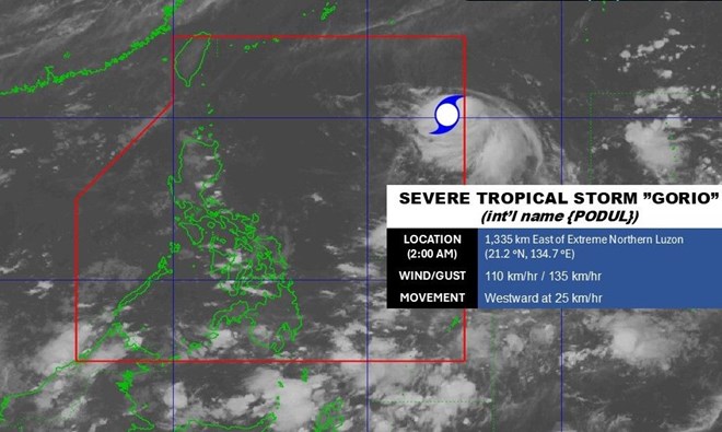 Bão Gorio xuất hiện gần Biển Đông, dự báo thành cuồng phong hôm nay
