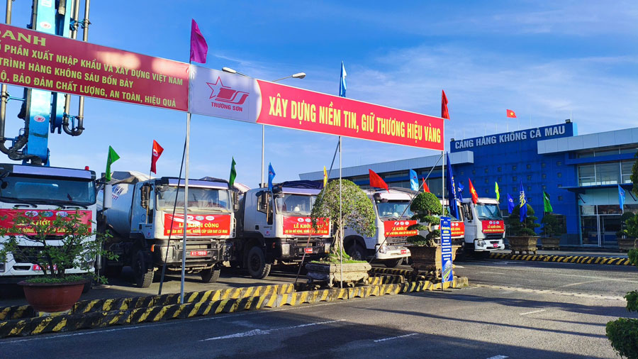 Khởi công dự án nâng cấp Cảng hàng không Cà Mau. Ảnh: Nhật Hồ